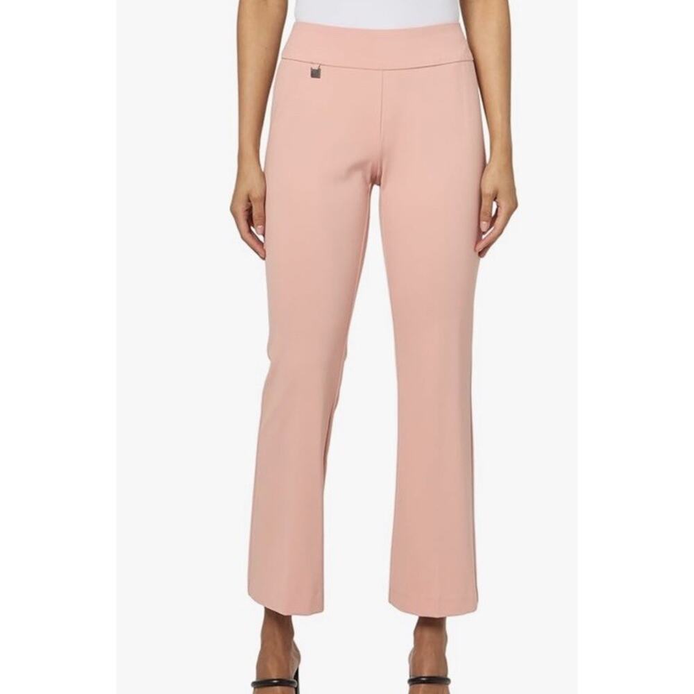 SLIM-SATION Wide Band Elastic Waist Pull On Flare Leg Pant Size 8 NWT